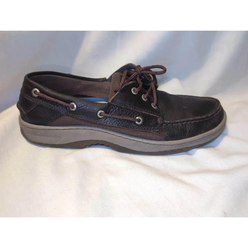 Sperry Top-Sider STS25598 Boat Shoes Men's Sz 12 Brown 3-Eye Leather Casual